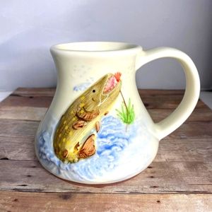 Rivers Edge Products Trout Fish Belly Mug With Handle